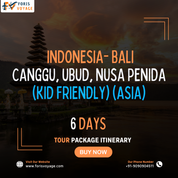 Indonesia- Bali- Canggu, Ubud, Nusa Penida (Kid friendly) | 6 Days (Asia)