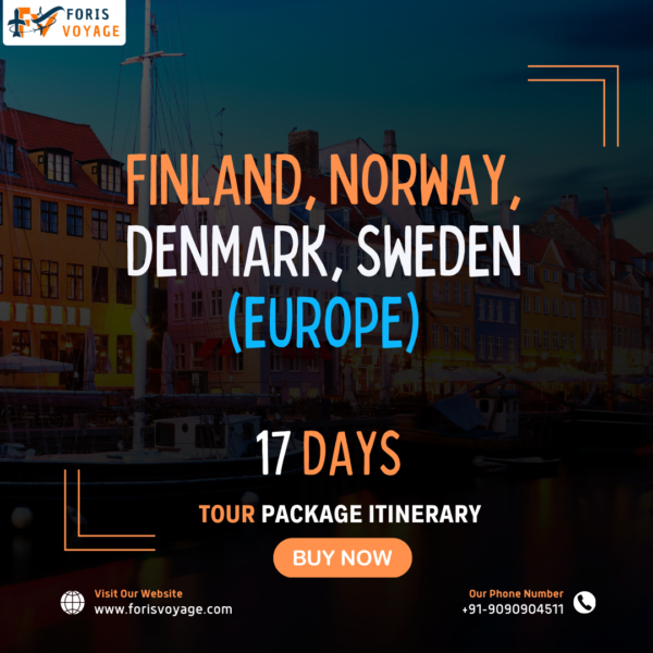 Finland, Norway, Denmark, Sweden | 17 days (Europe)