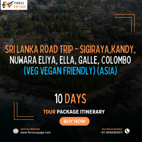 Sri Lanka Road Trip - Sigiraya,Kandy, Nuwara Eliya, Ella, Galle, Colombo (Veg Vegan Friendly) | 10 days (Asia)