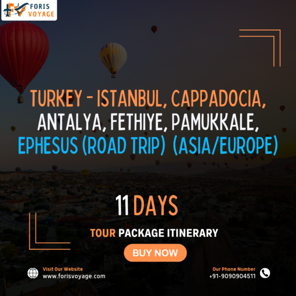 Turkey - Istanbul, Cappadocia, Antalya, Fethiye, Pamukkale, Ephesus (Road Trip) | 11 Days (Asia/Europe)