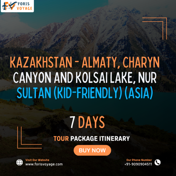 Kazakhstan - Almaty, Charyn Canyon and Kolsai Lake, Nur Sultan (Kid-Friendly) | 7 days (Asia)